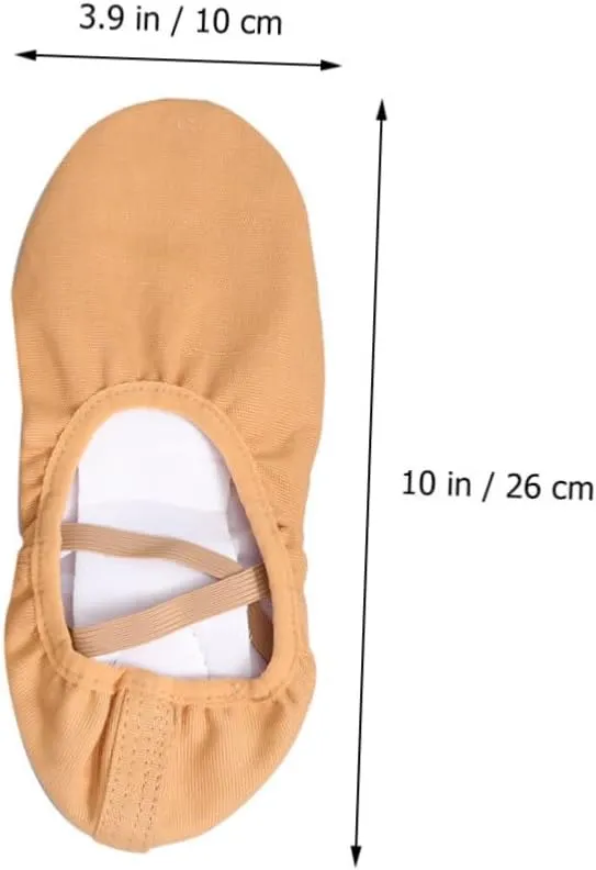 1 Pair Womens Leather Slides Dance Outfits Ladies Flat Dress Shoes Ballet Pumps Leather Ballet Shoes