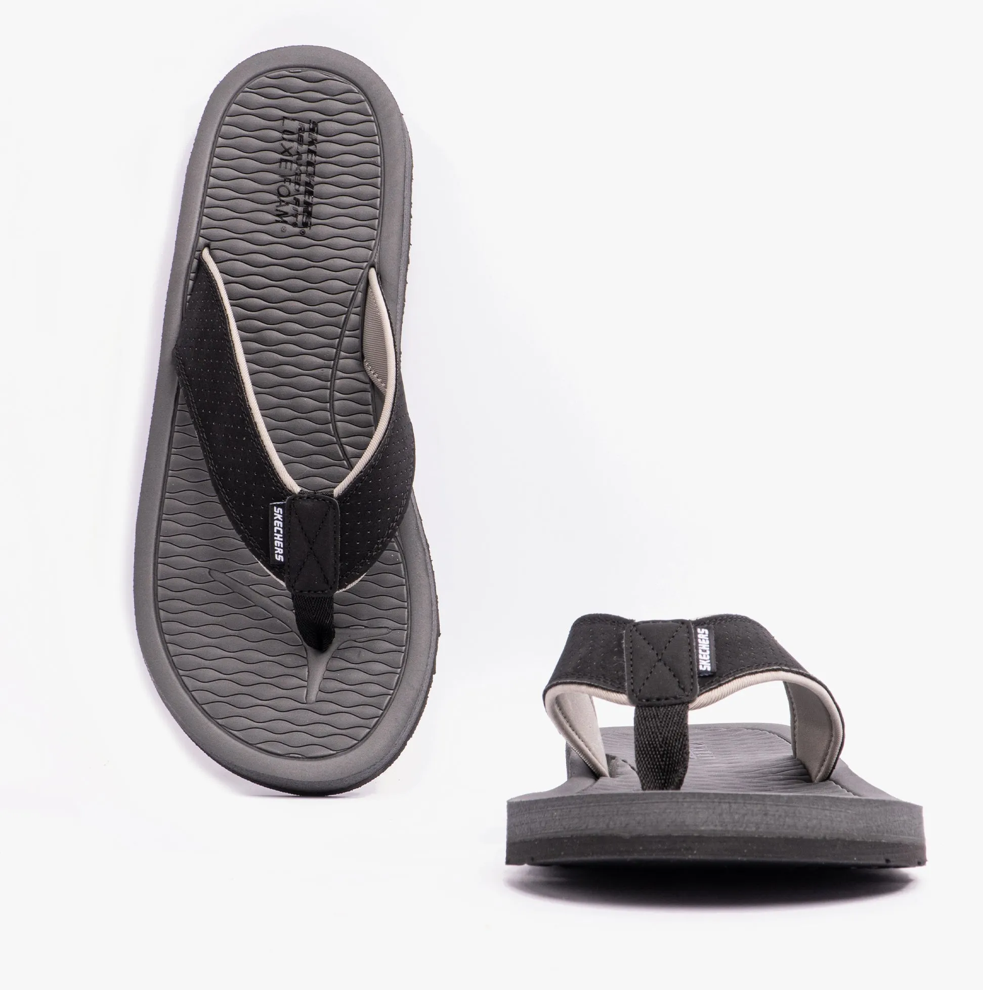 205098/BLK TANTRIC - FRITZ Mens Toe Post Sandals Black