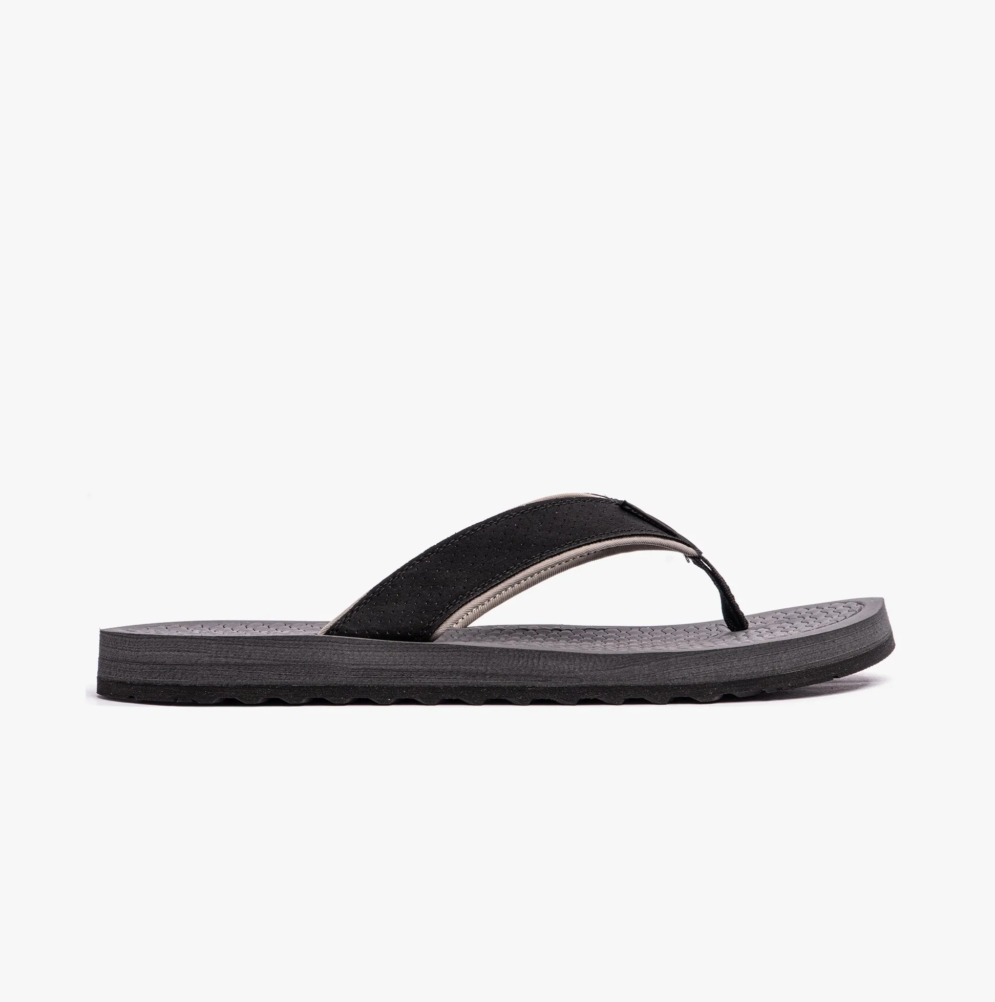 205098/BLK TANTRIC - FRITZ Mens Toe Post Sandals Black