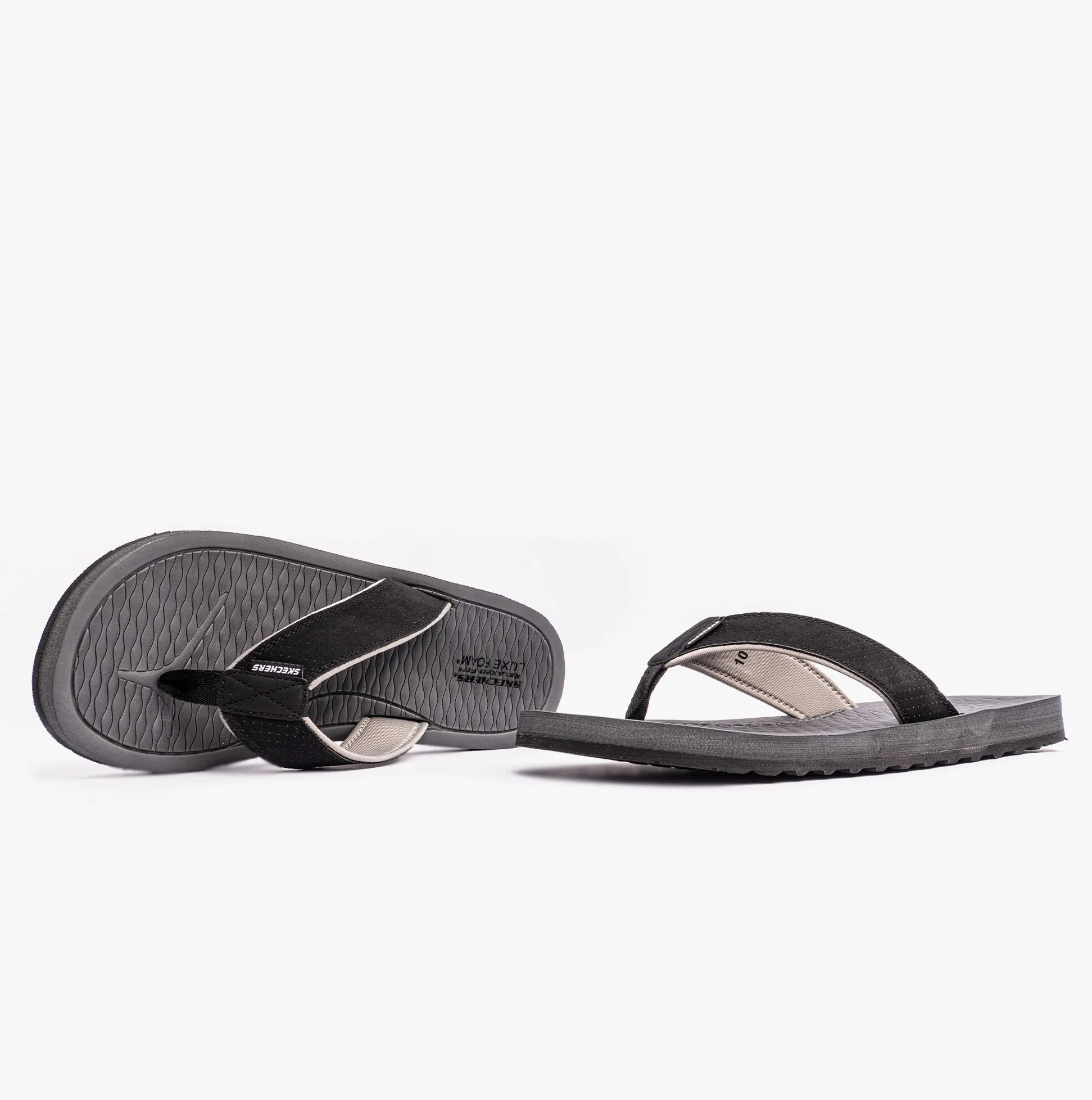 205098/BLK TANTRIC - FRITZ Mens Toe Post Sandals Black