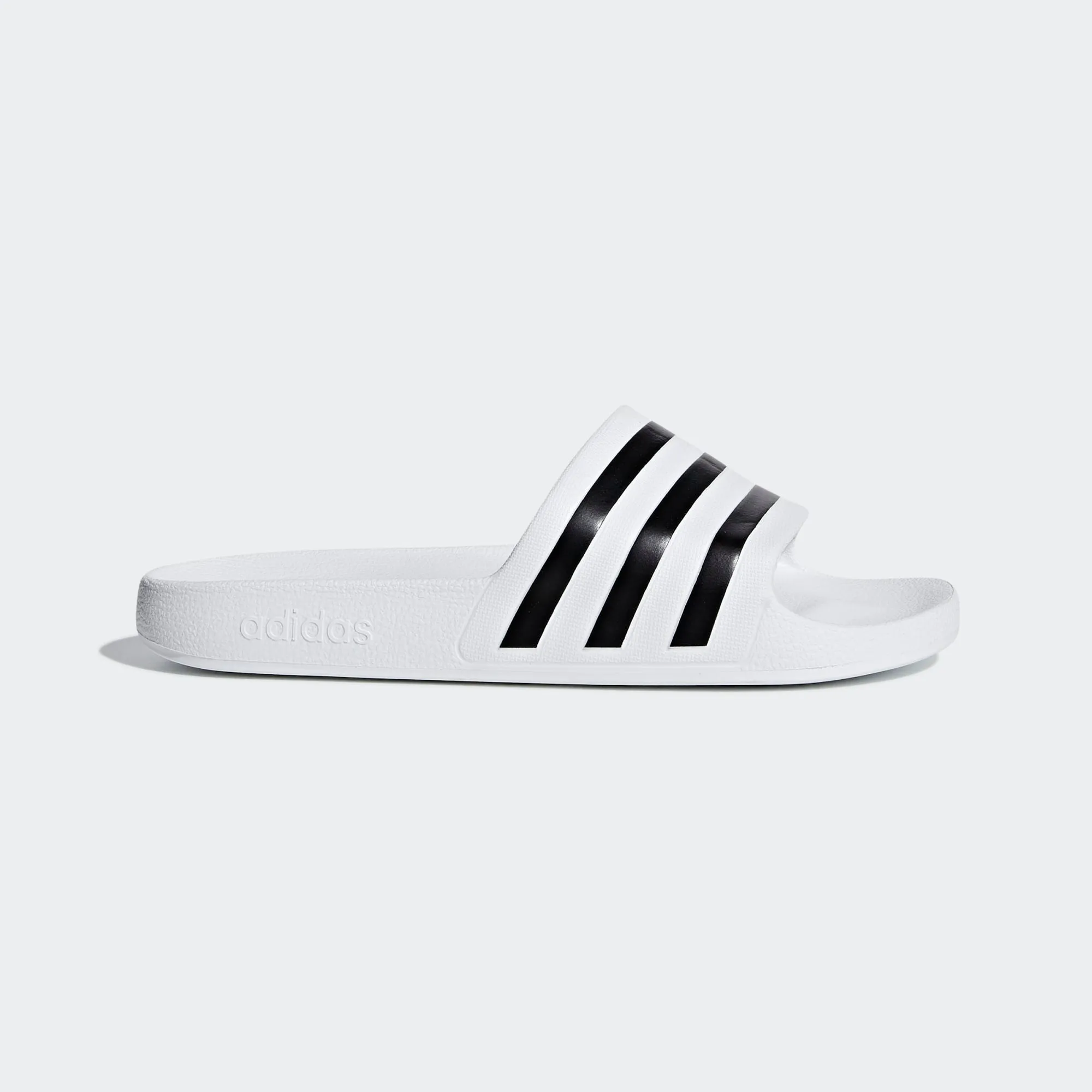 Adidas Adilette Aqua Stripe "Panda" Slides (White/Black)(F35539)