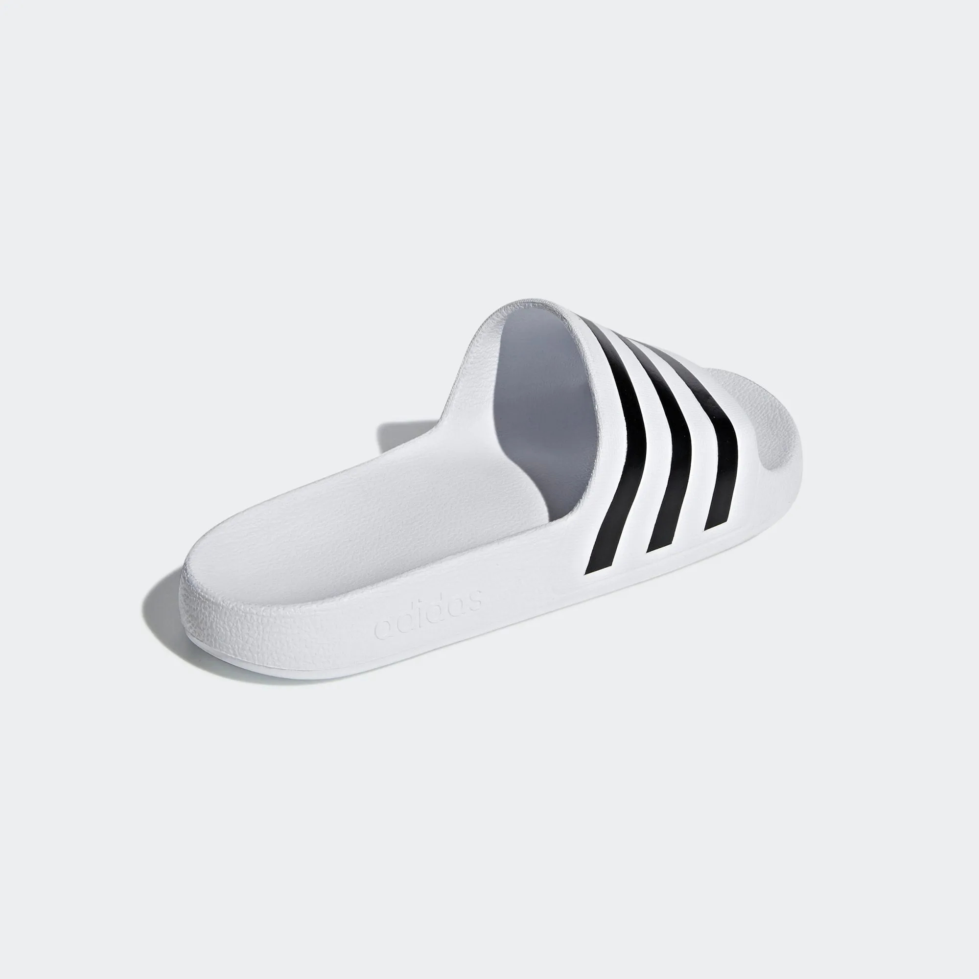 Adidas Adilette Aqua Stripe "Panda" Slides (White/Black)(F35539)