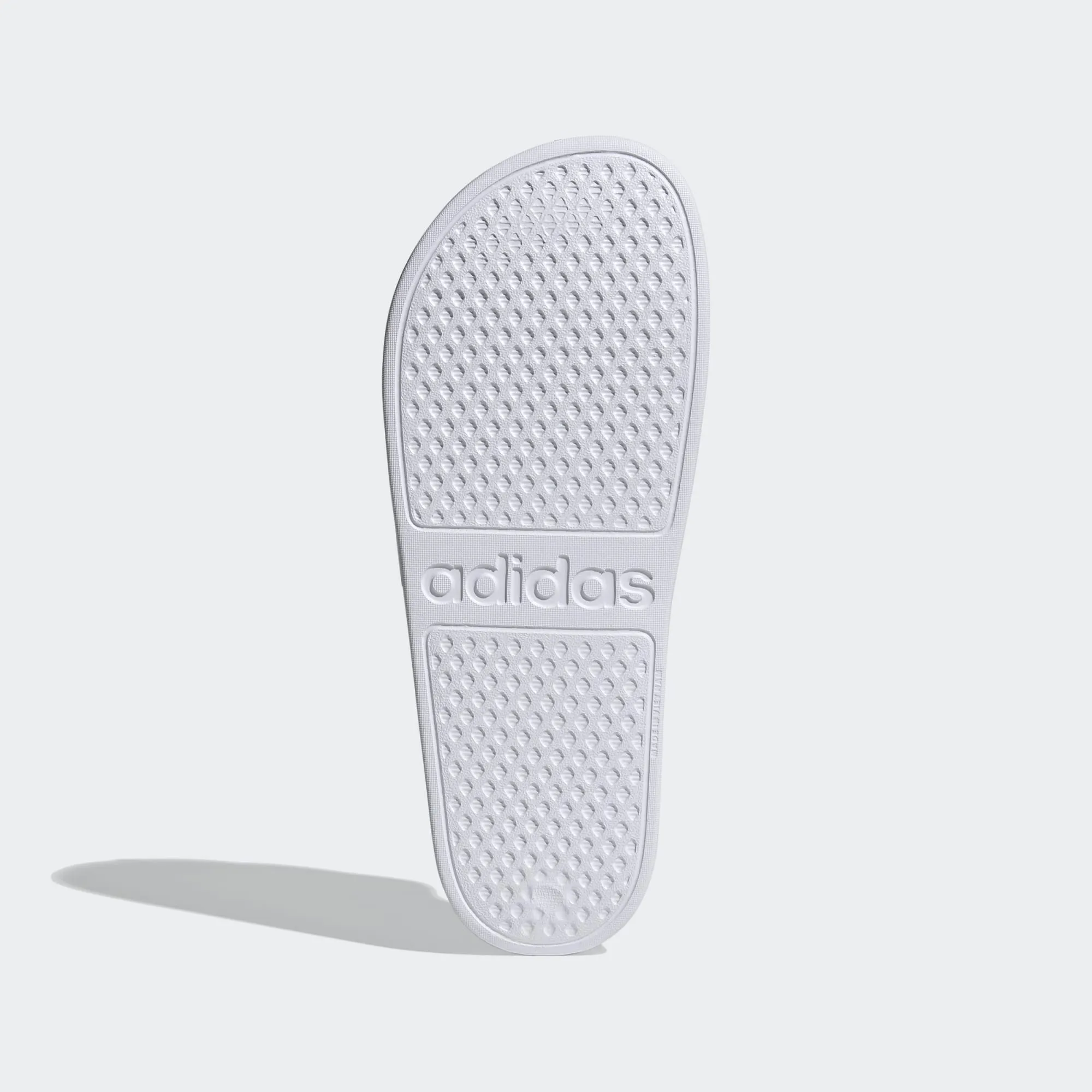 Adidas Adilette Aqua Stripe "Platinum" Slides (Cloud White/Platinum Metallic)(EF1730)
