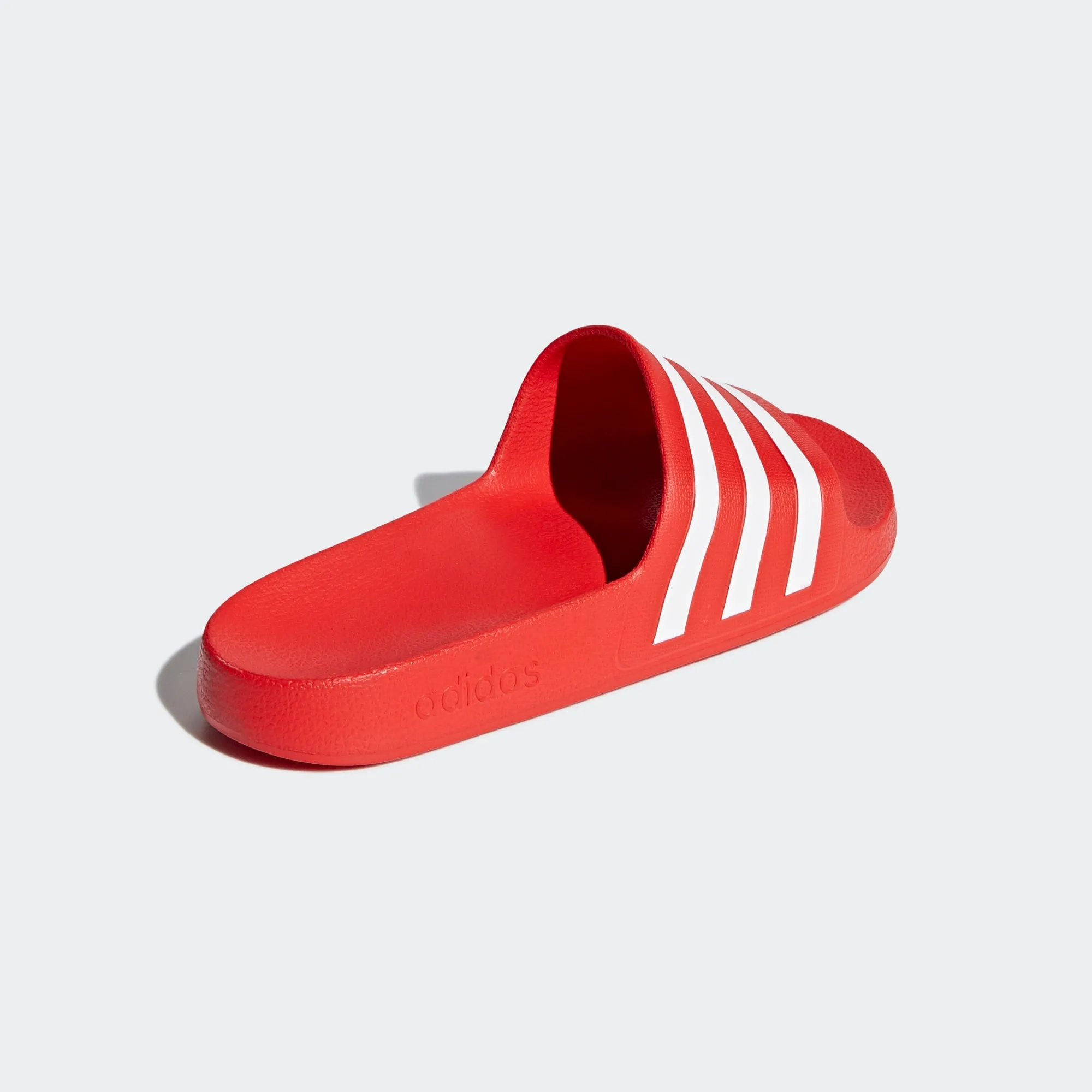 Adidas Adilette Aqua Stripe Slides (Active Red)(F35540)