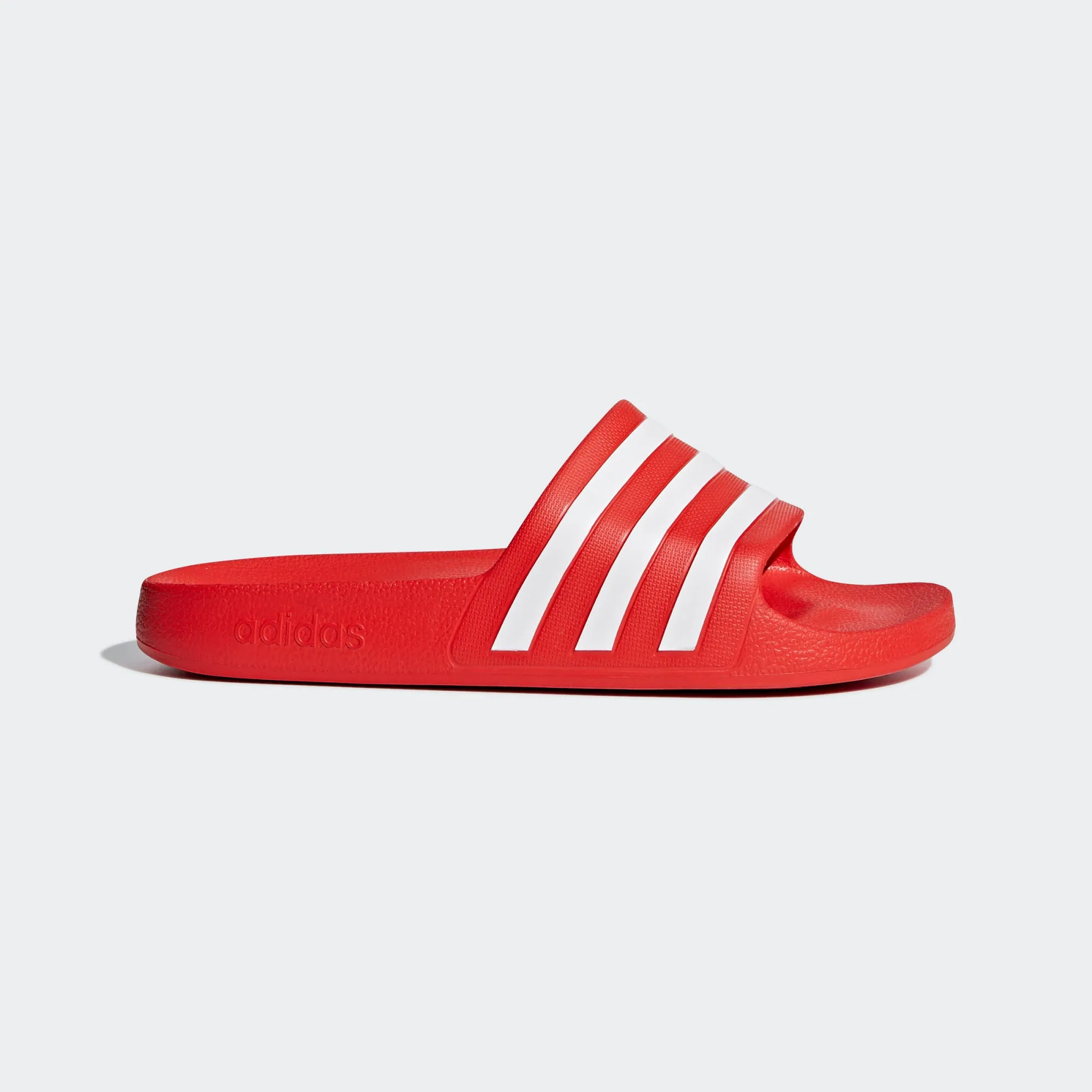Adidas Adilette Aqua Stripe Slides (Active Red)(F35540)