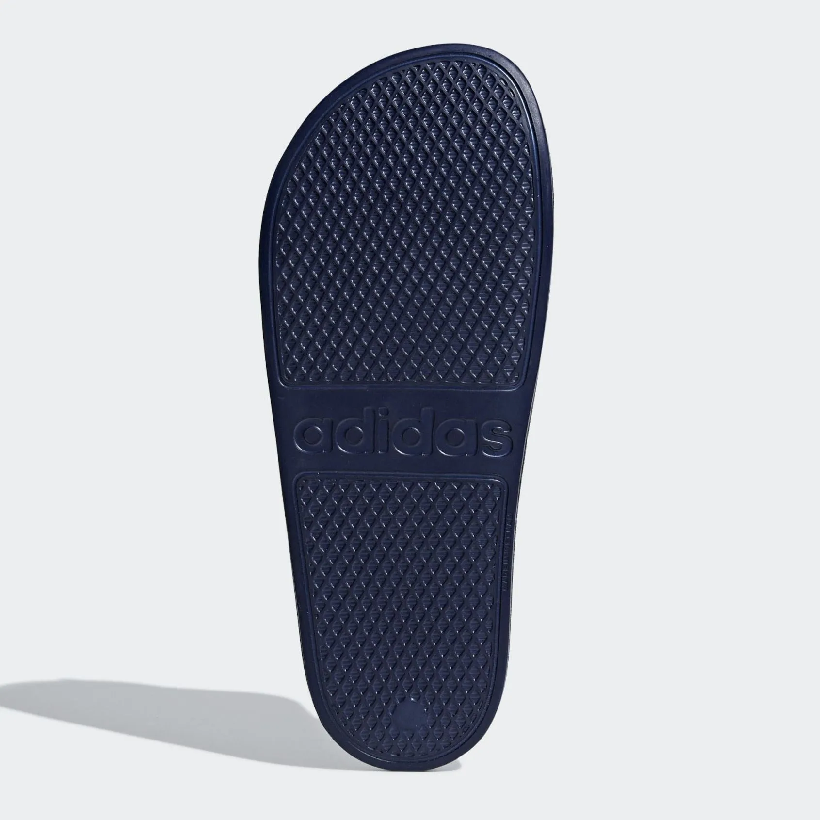 Adidas Adilette Aqua Stripe Slides (Dark Blue/White)(F35542)
