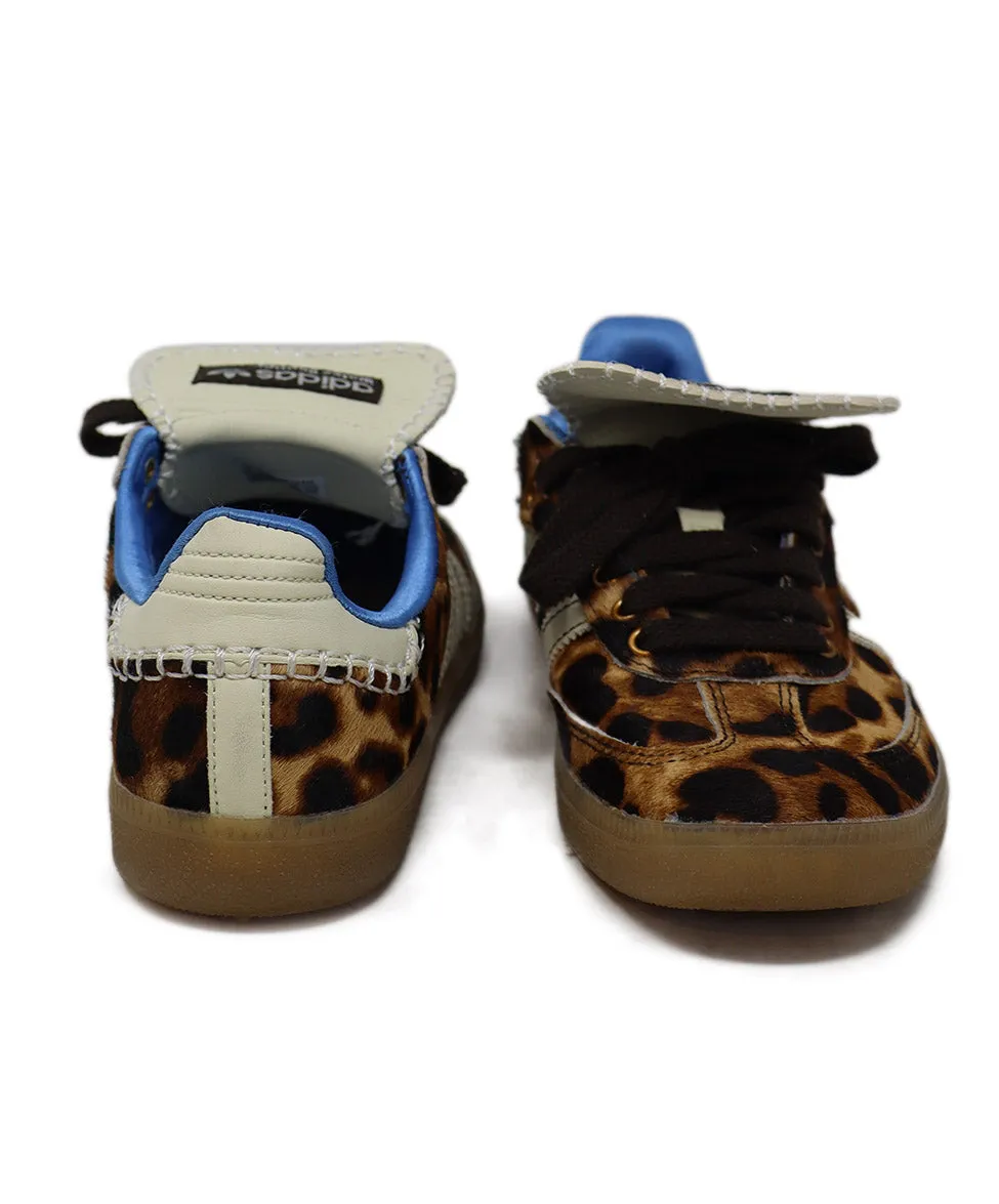 Adidas x Wales Bonner Leopard Fur Sneakers sz 6