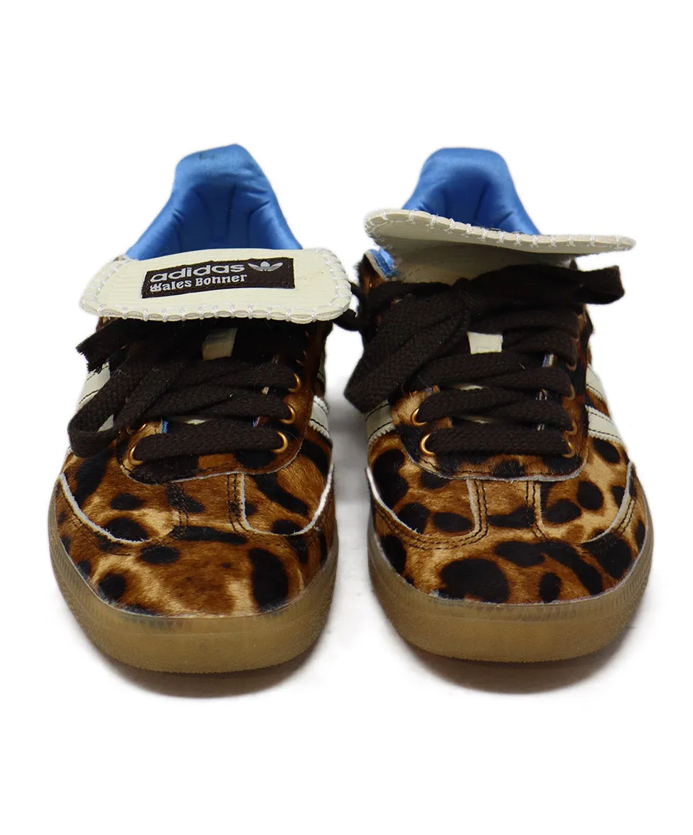 Adidas x Wales Bonner Leopard Fur Sneakers sz 6