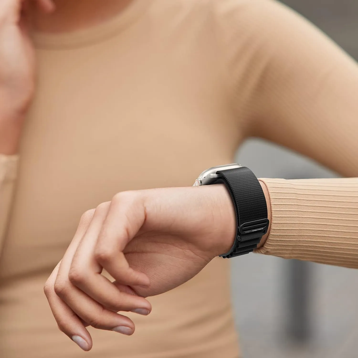 AmazingThing Titan Sports Strap for Apple Watch Ultra - Black