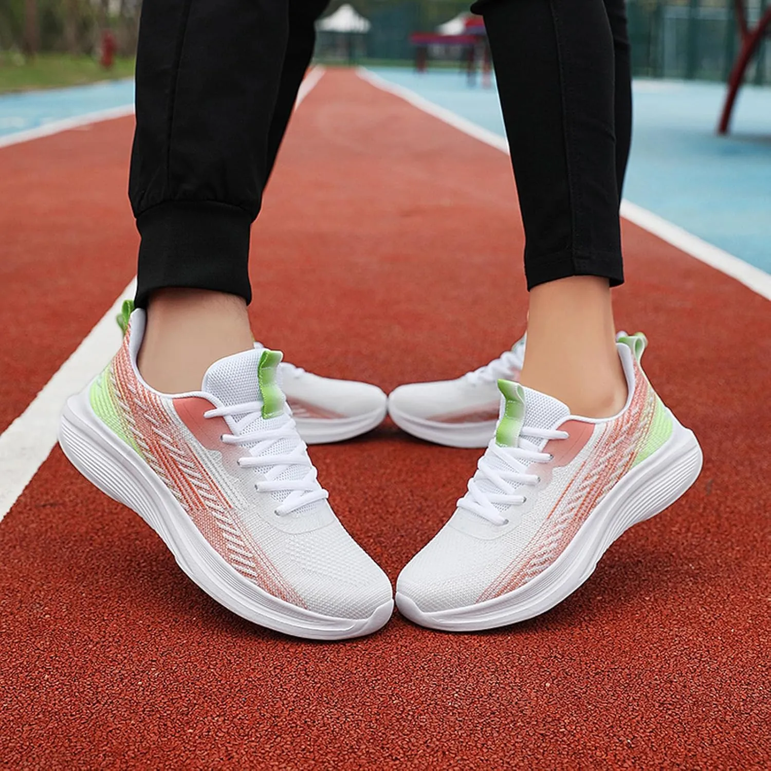 Arch Support Platform Sneakers for Women Non Slip Workout Fashion Tennis Running Sneakers Canvas Slip on Shoe