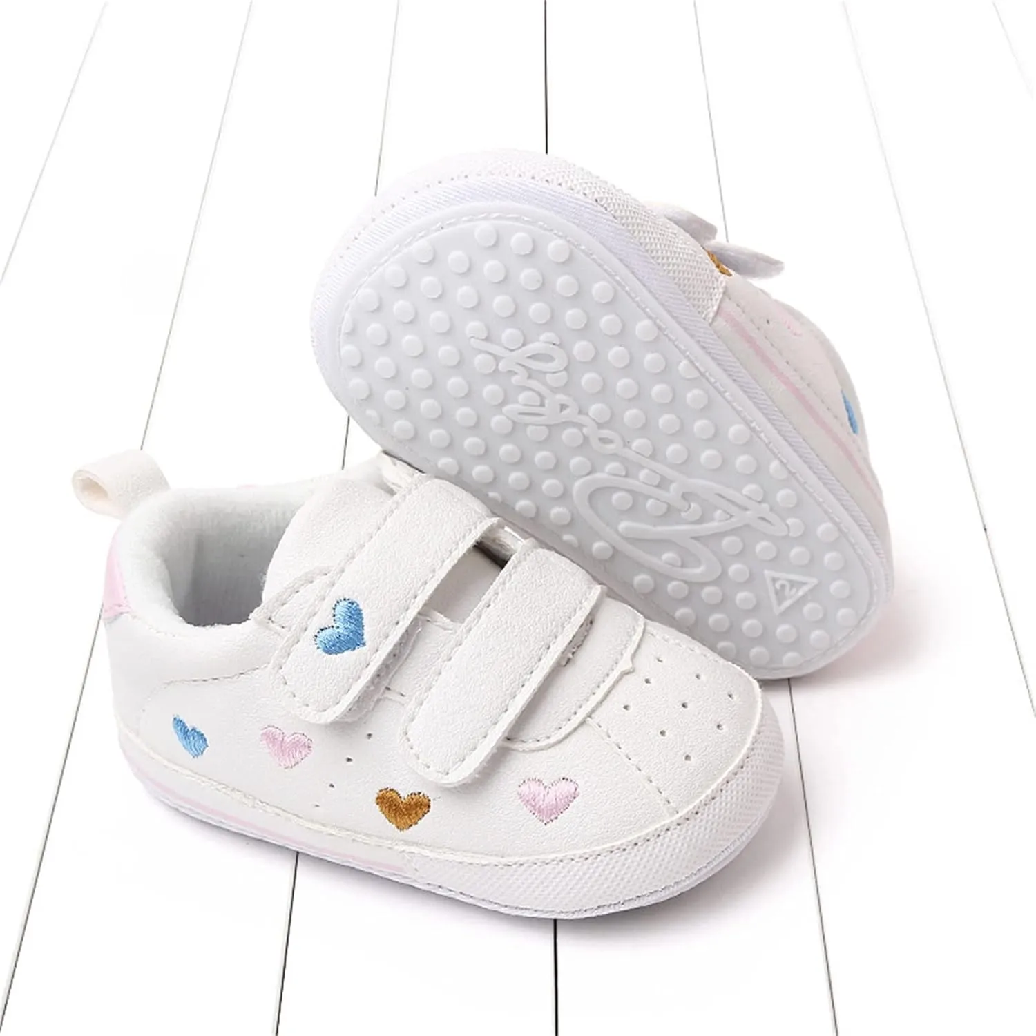 Baby Boys Girls Anti-Slip Sneakers Soft Ankle Boots Toddler First Walkers Newborn Crib Shoes for Running Walking