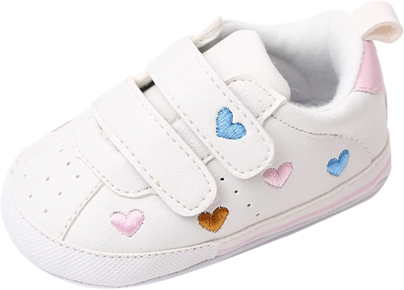 Baby Boys Girls Anti-Slip Sneakers Soft Ankle Boots Toddler First Walkers Newborn Crib Shoes for Running Walking