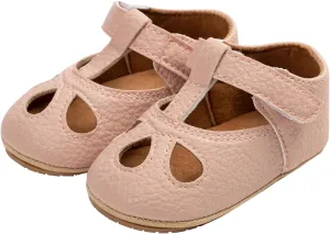 Baby Girls Mary Jane Flats Shoes Infant Hollowed Non-Slip Soft Sole Sandals Toddler First Walkers Outdoor Sneakers