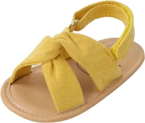 Baby Girls Sandals Open Toe Lightweight Soft Sole Infant Wedding Dress Flat Shoes for Baby Slippers Size 6 Boys