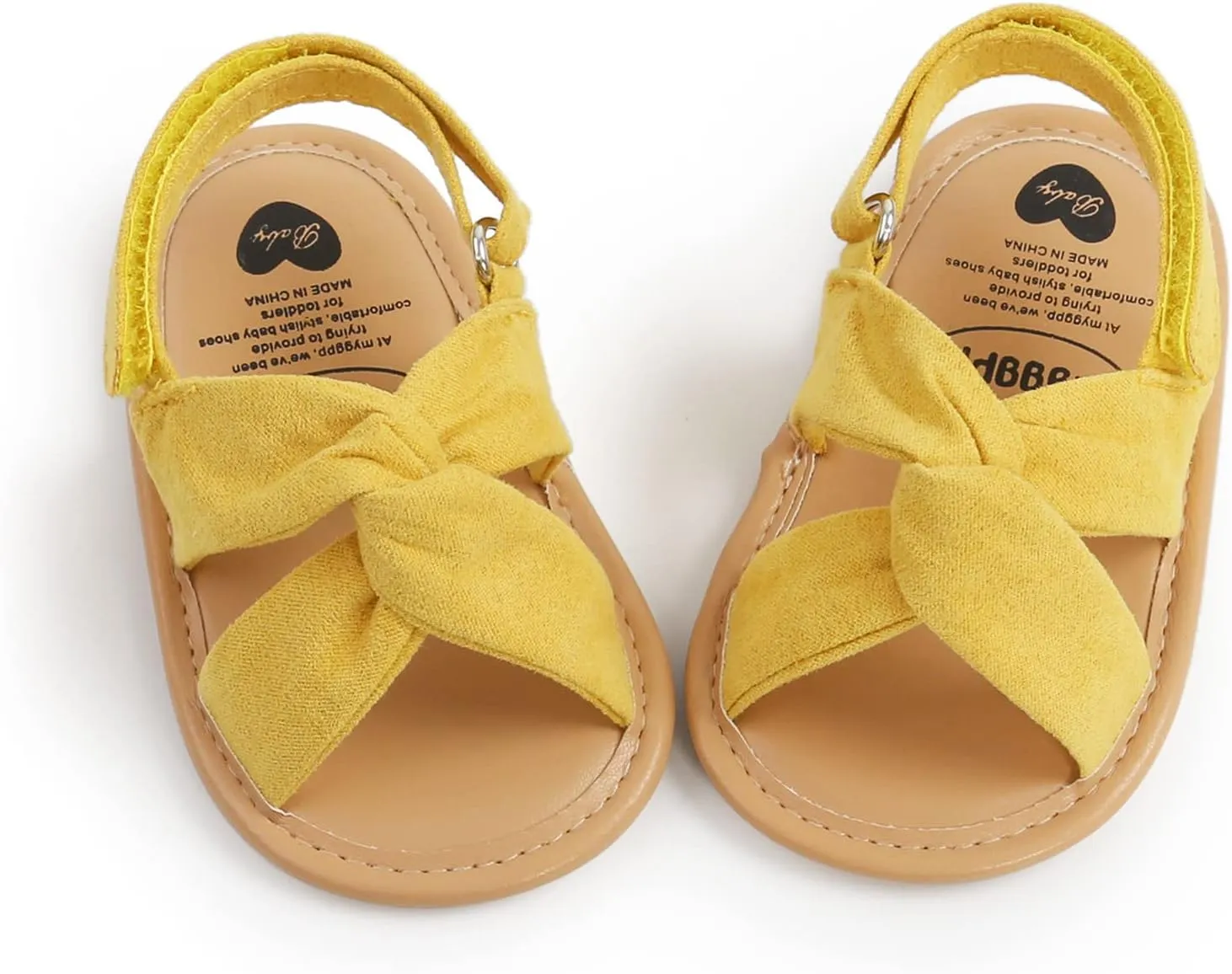 Baby Girls Sandals Open Toe Lightweight Soft Sole Infant Wedding Dress Flat Shoes for Baby Slippers Size 6 Boys