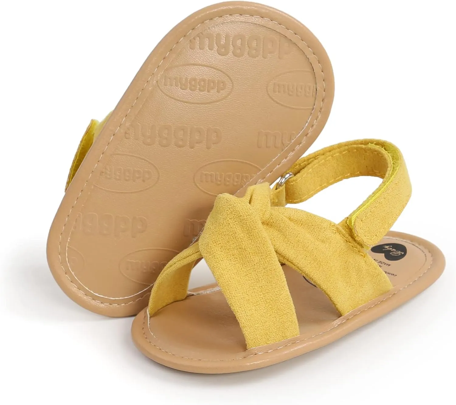 Baby Girls Sandals Open Toe Lightweight Soft Sole Infant Wedding Dress Flat Shoes for Baby Slippers Size 6 Boys