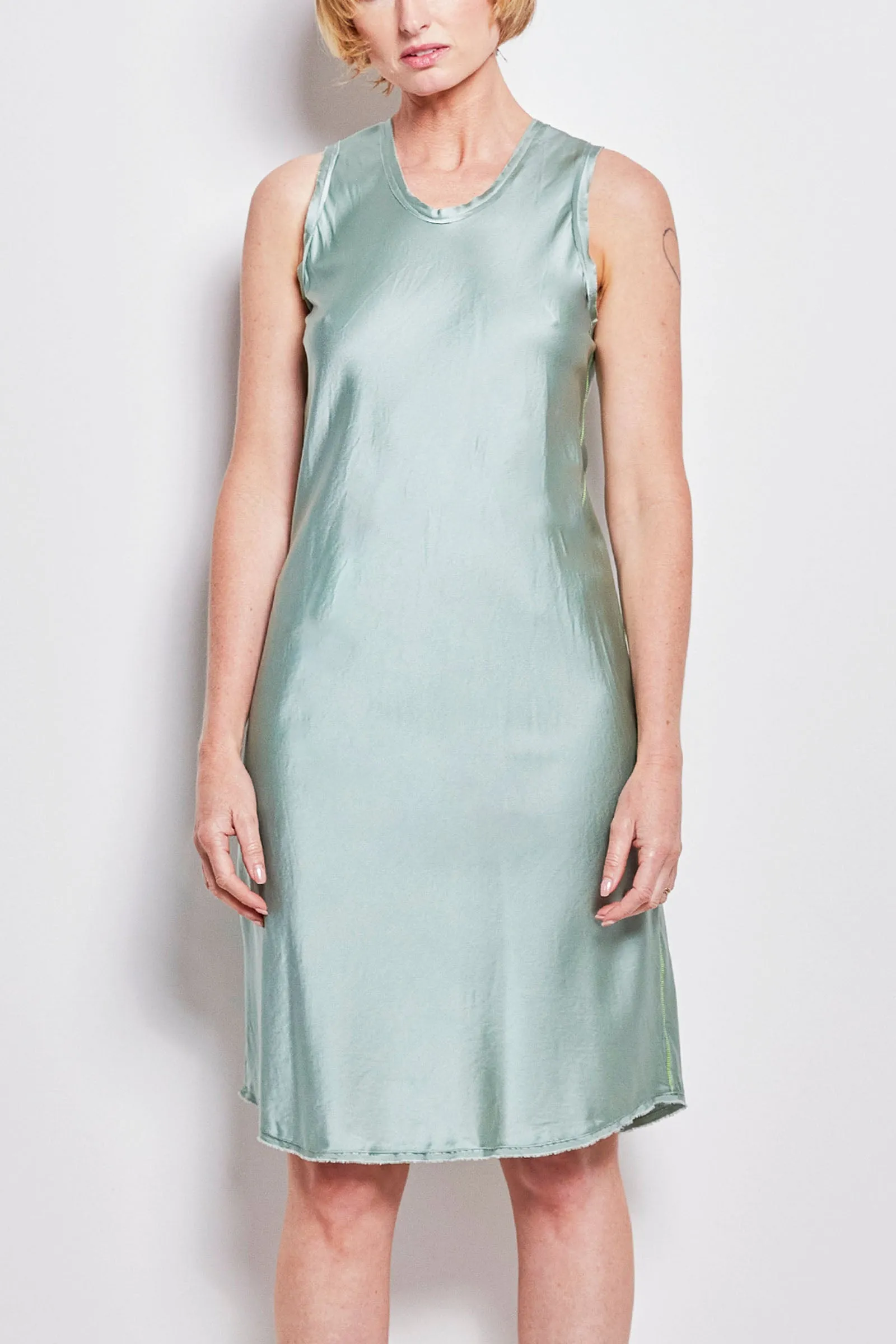 bias tradie slip dyed silk