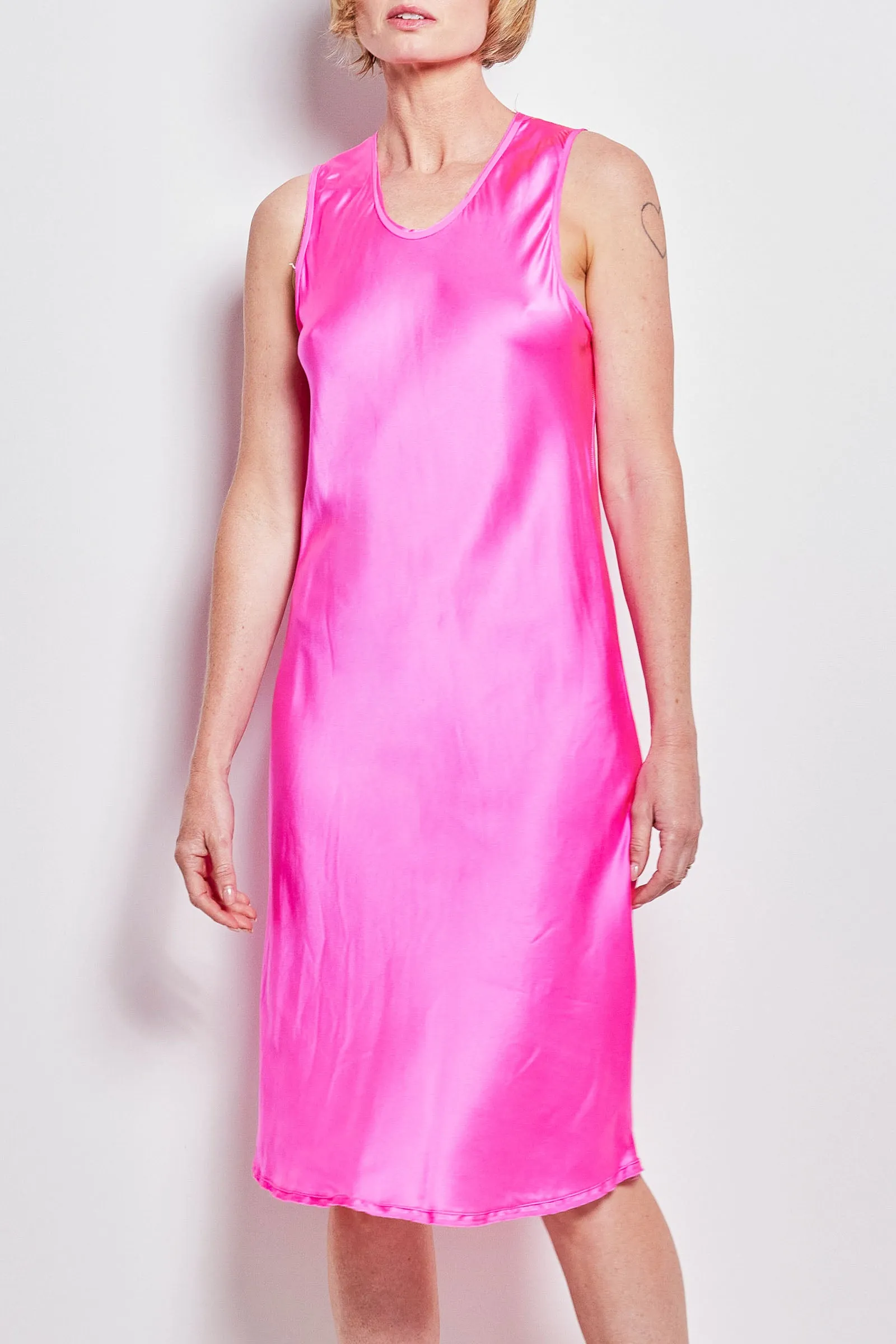 bias tradie slip dyed silk