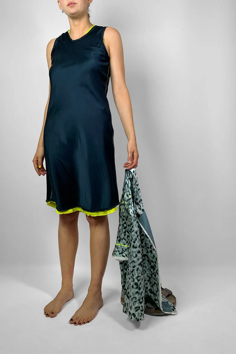 bias tradie slip dyed silk