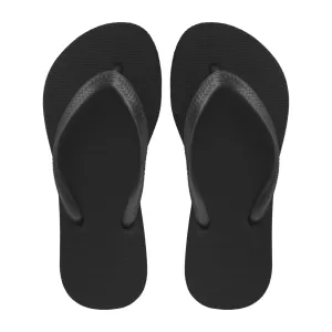 Black Flip Flops