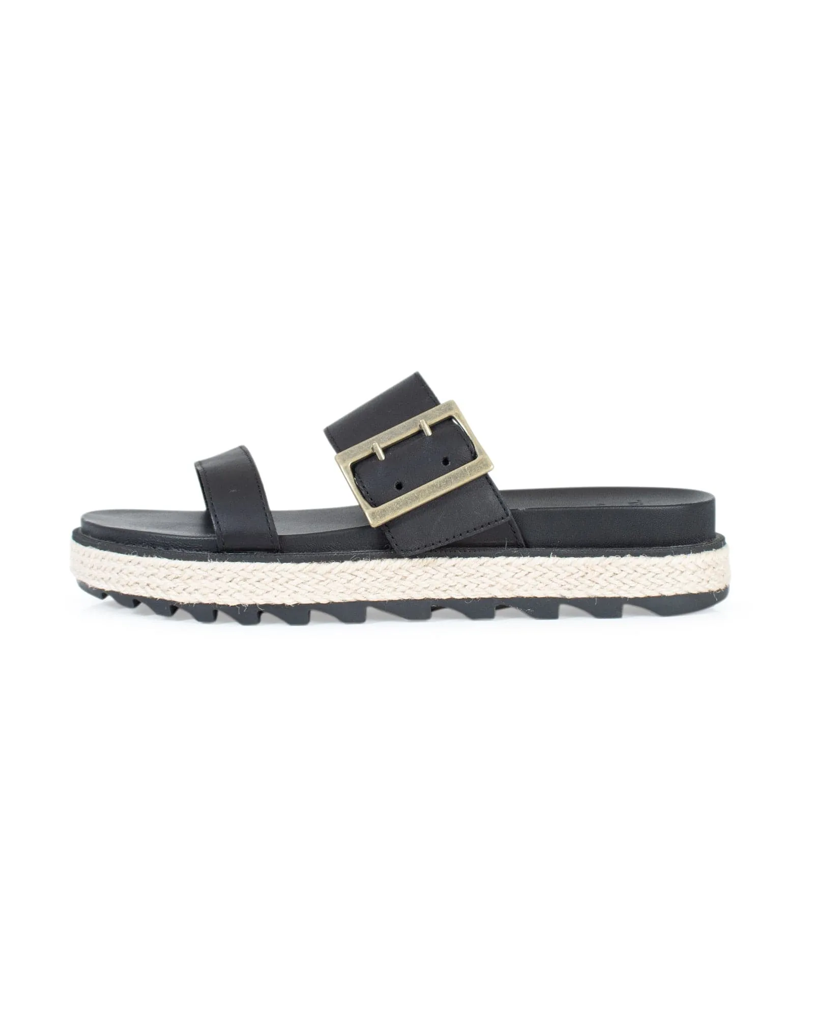 Black Leather Sandals