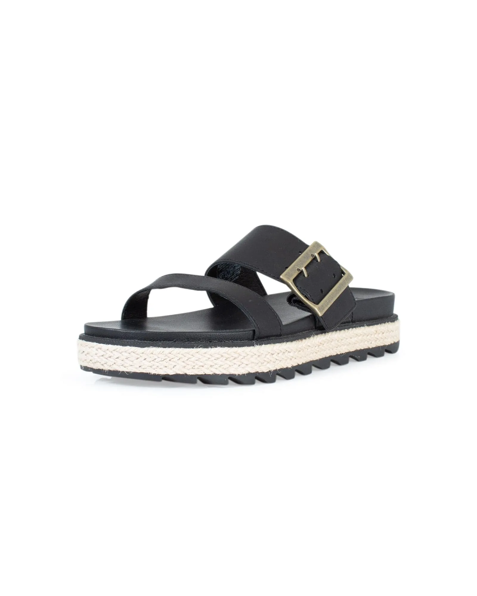 Black Leather Sandals