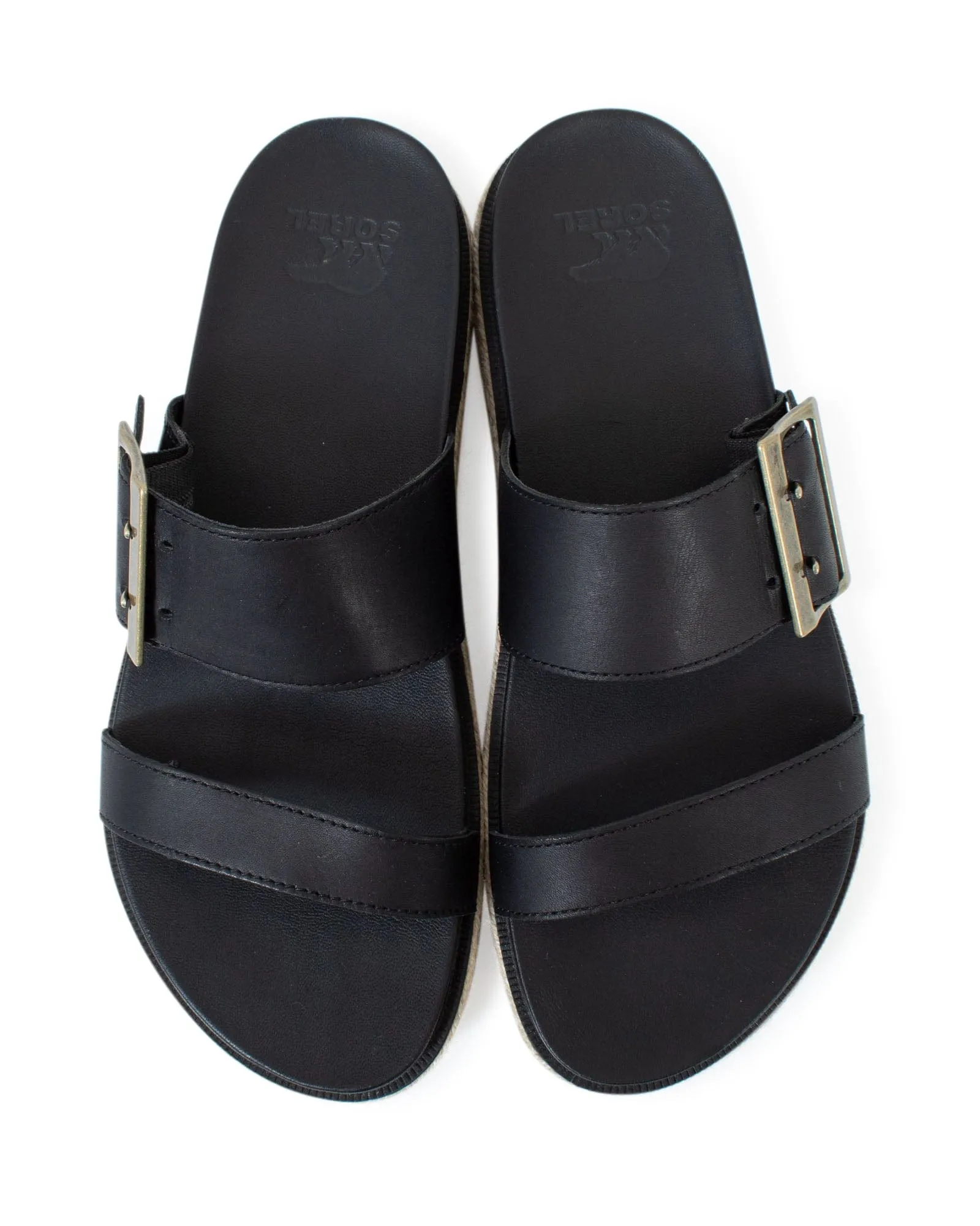 Black Leather Sandals