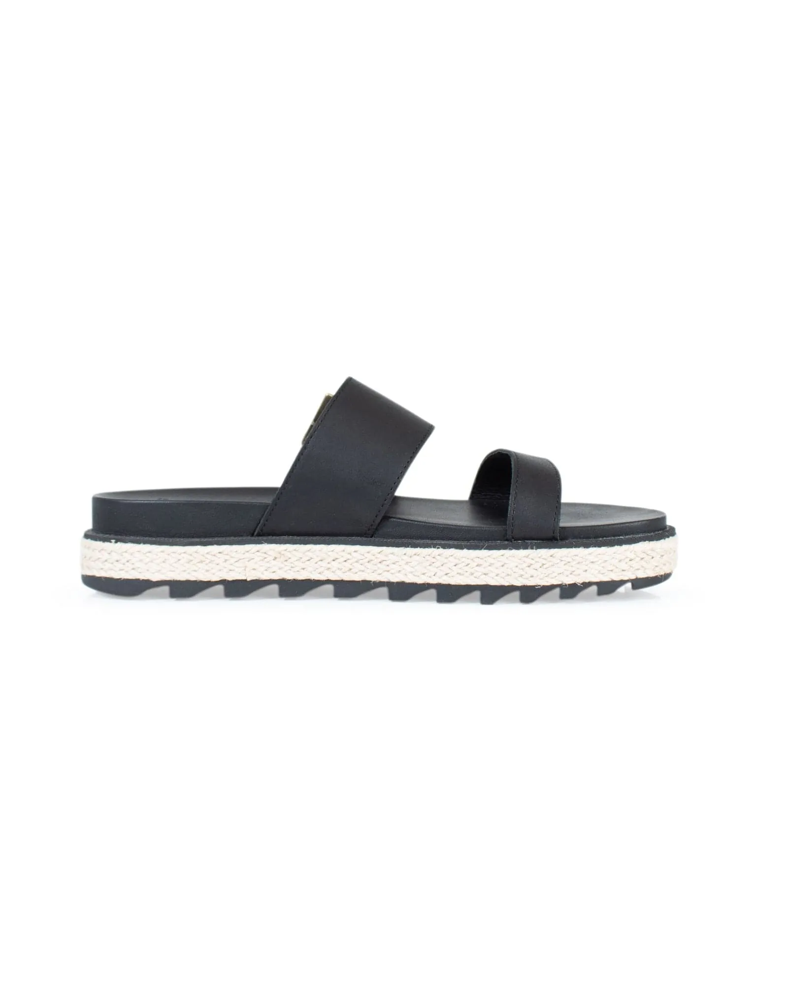Black Leather Sandals