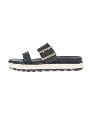 Black Leather Sandals