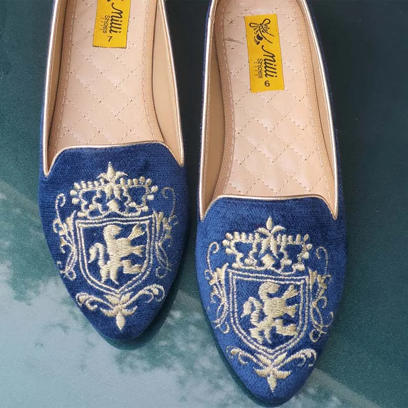 Blue Winer Pumps