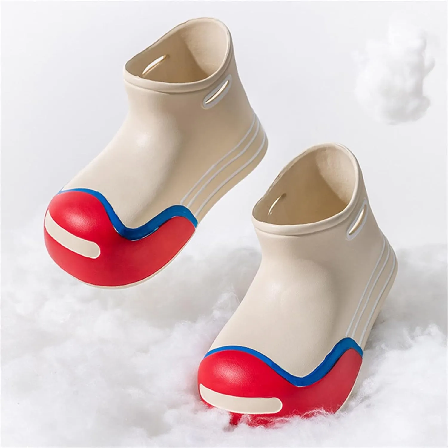 Boys Girls Soft Cute Rain Boots Big Kids Children Rain Boots Portable Comfortable Anti Slip Rainy Day Simple Boots