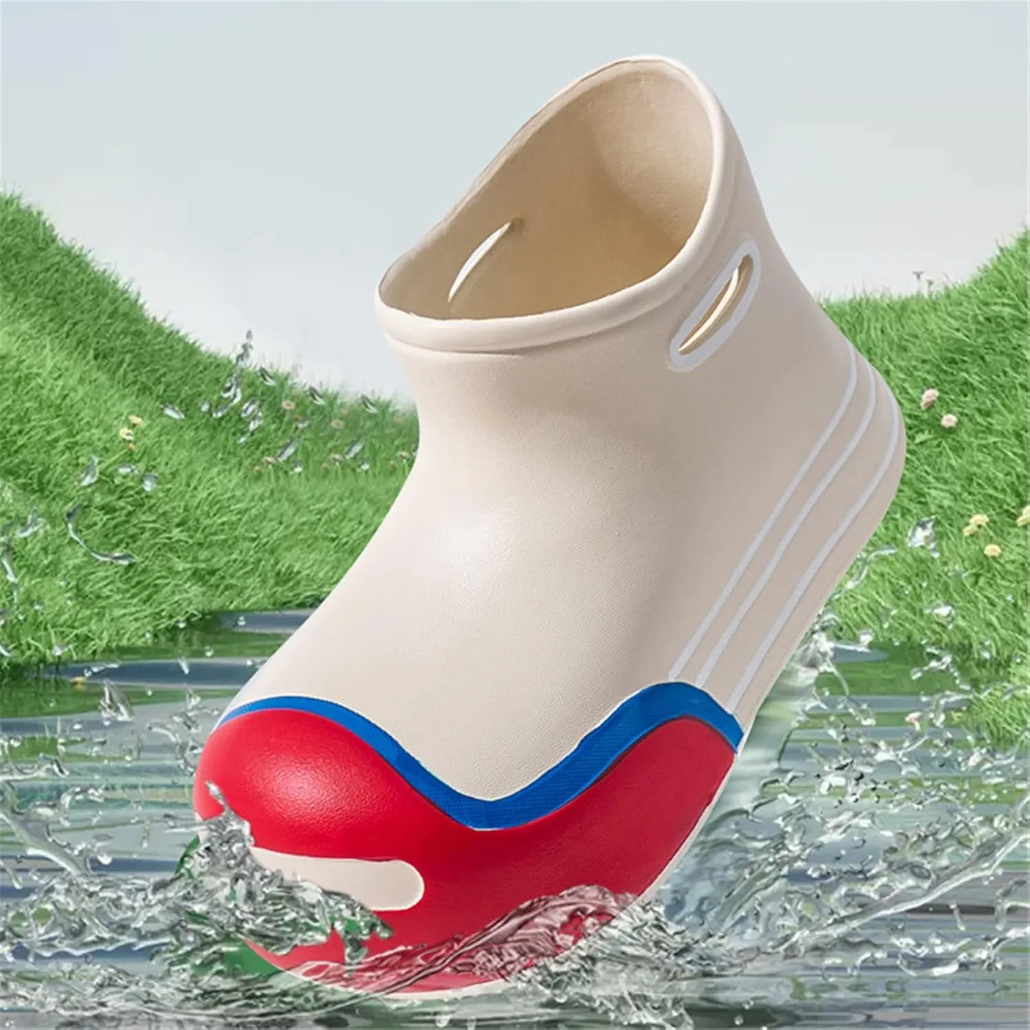 Boys Girls Soft Cute Rain Boots Big Kids Children Rain Boots Portable Comfortable Anti Slip Rainy Day Simple Boots