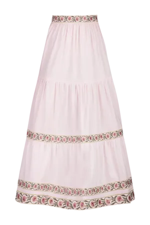 Carnation Ruffle Skirt - Pink by RosewaterHouse