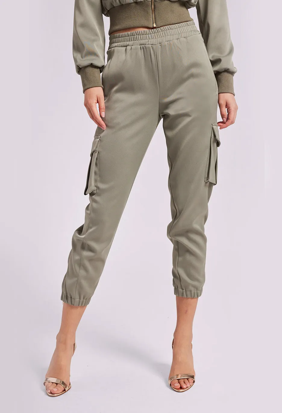 Chandra Satin Jogger