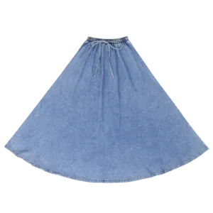 Classic Denim High Waist Skirt