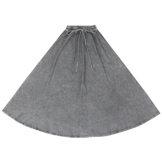 Classic Denim High Waist Skirt