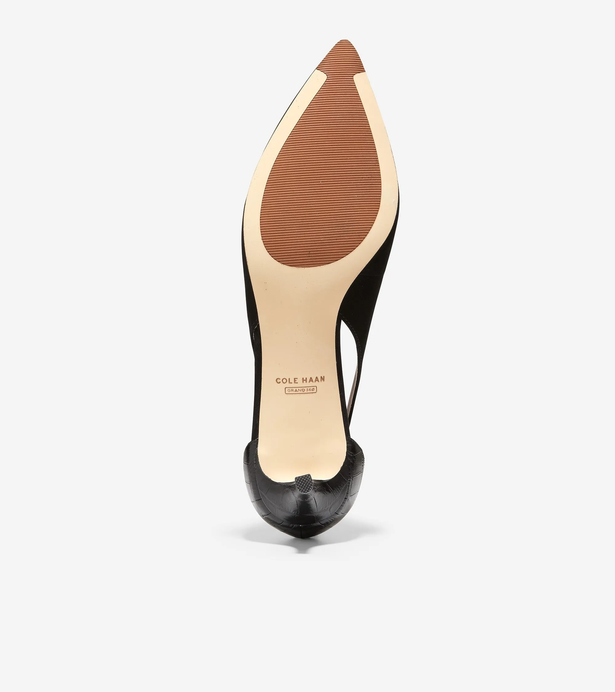 Cole Haan Modern Classics Bree Black Suede Kitten Heeled Pointed Toe Dress Pumps