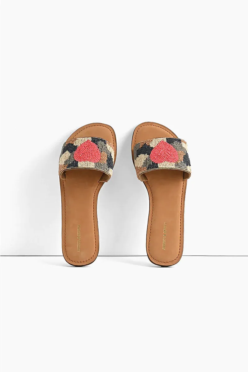 Don't Hide Your Heart Beaded Slide