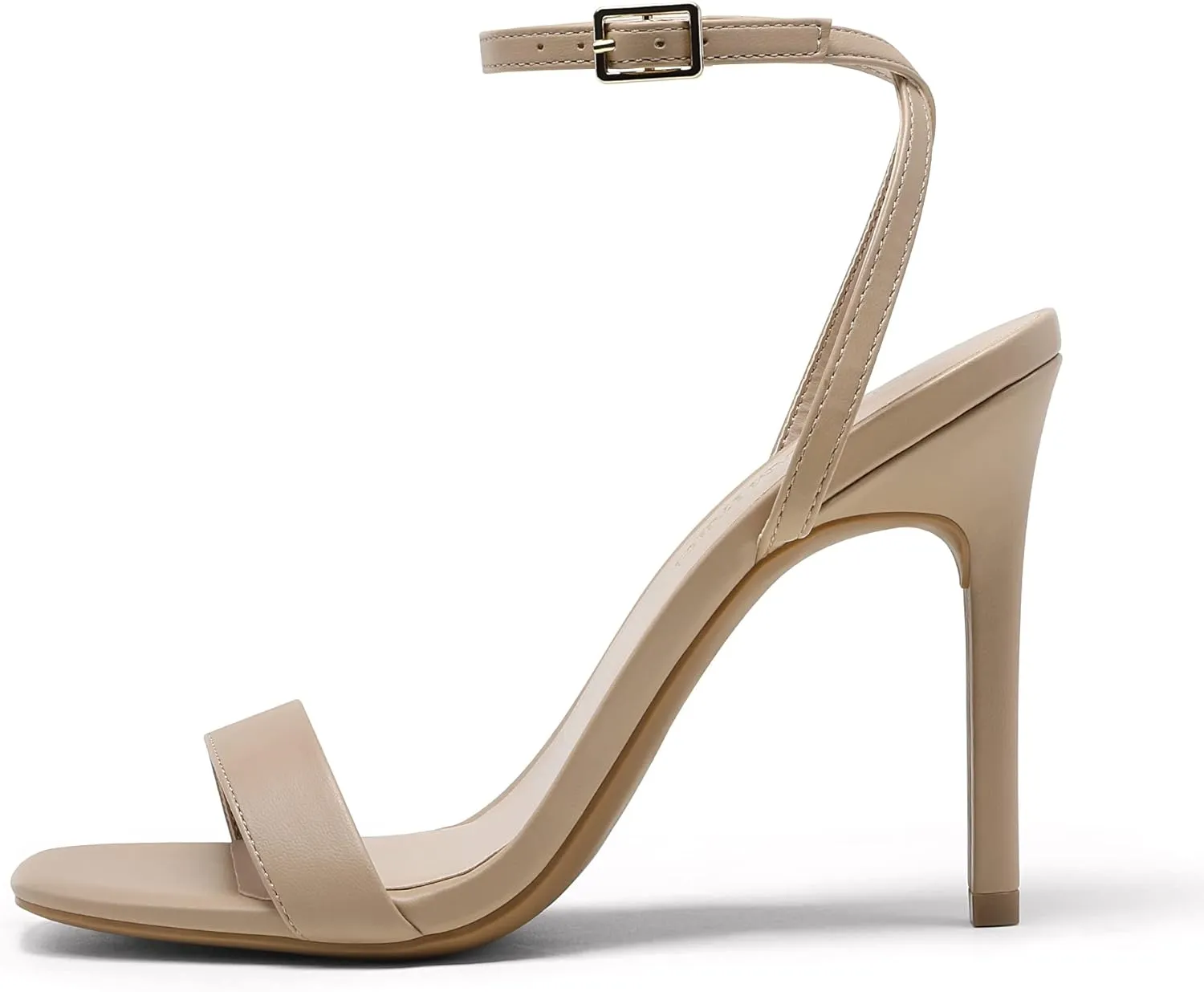 DREAM PAIRS Womens High Stilettos Open Square Toe Ankle Strap Heels Sexy Comfort Strappy Dress Shoes Wedding Bridal Pumps Sandals