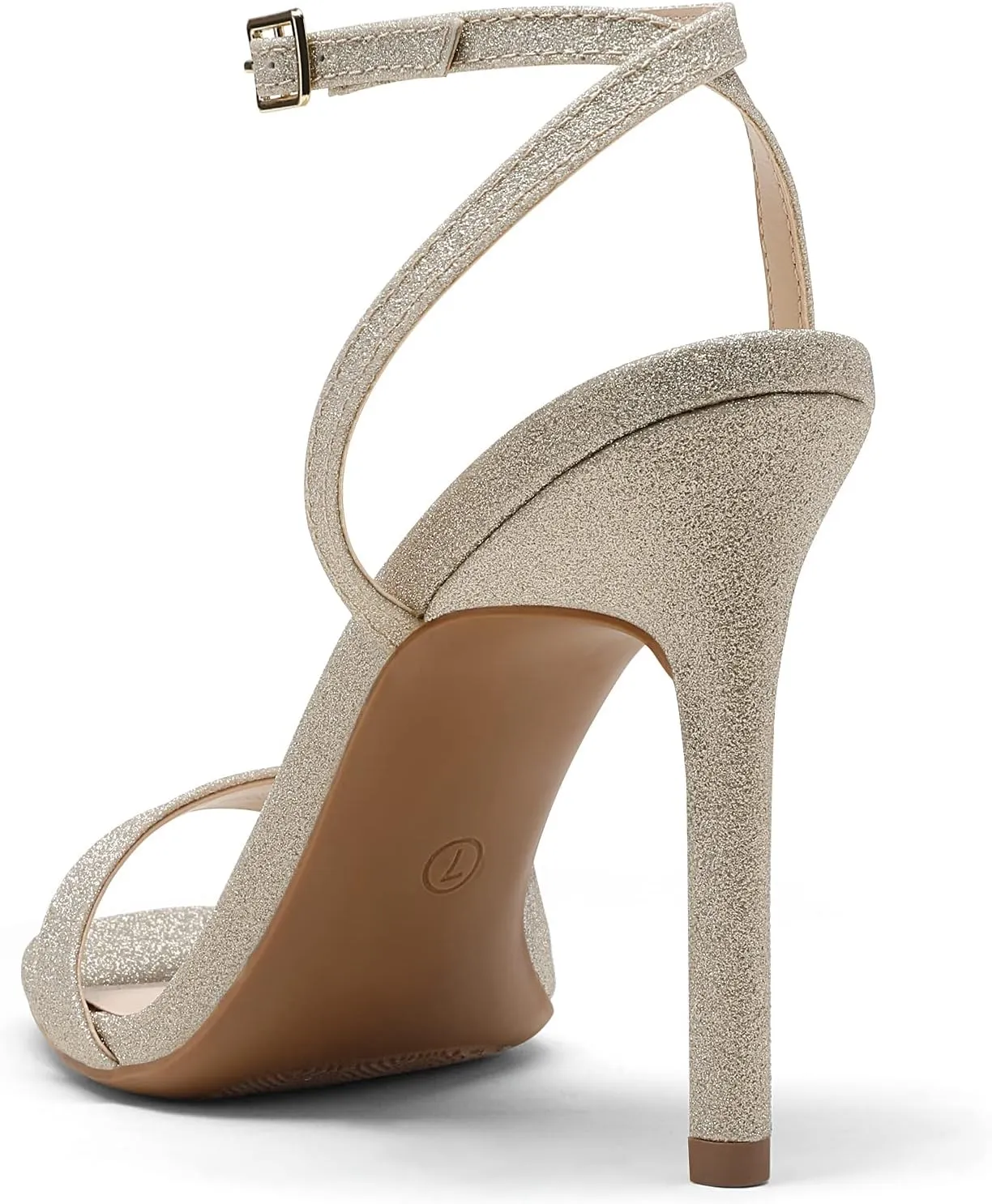 DREAM PAIRS Womens High Stilettos Open Square Toe Ankle Strap Heels Sexy Comfort Strappy Dress Shoes Wedding Bridal Pumps Sandals