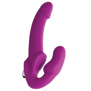 Evoke Vibrating Strapless Silicone Strap-on Dildo