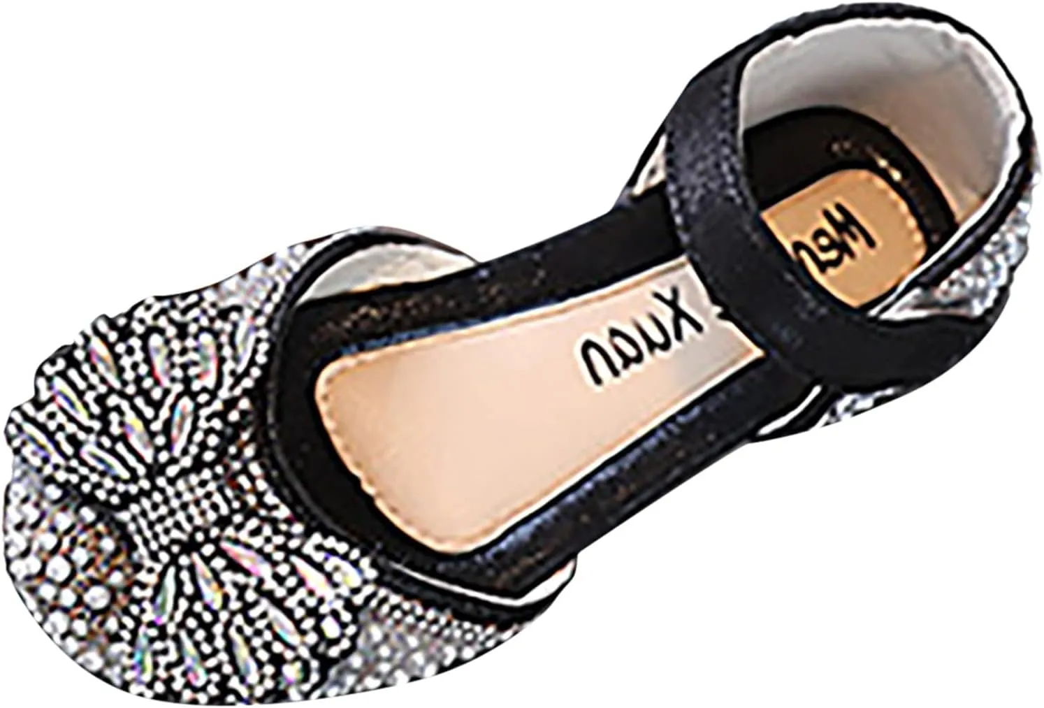 Fashion Spring and Summer Girls Dance Shoes Princess Dress Performance Shoes Pearl Rhinestone Bow Hook Simple
