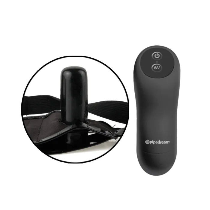 Fetish Fantasy 7 Inch Vibrating Strap On with Anal Probe