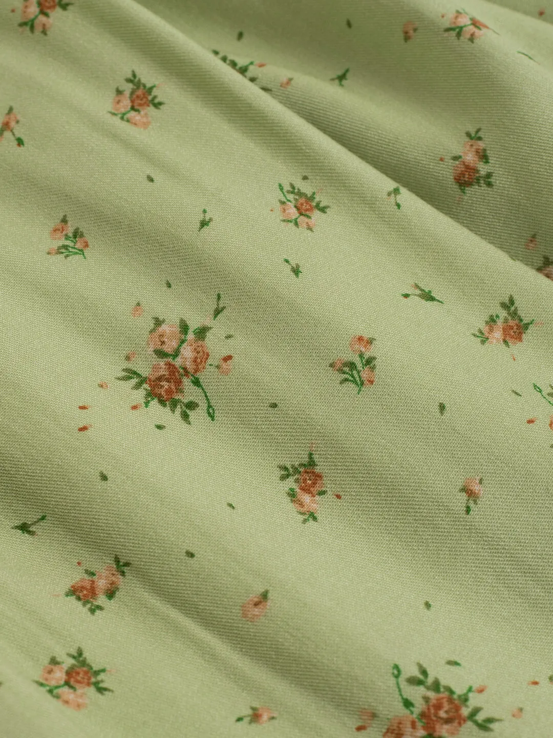 【Final Sale】 Rosalina Floral Green Slip Dress