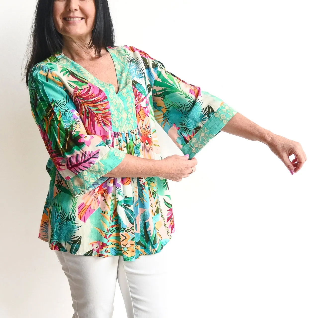 Folk Blouse by Orientique Australia - Hanalei - 9231