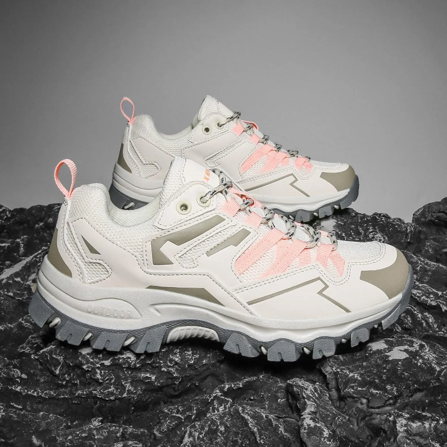 Girl Fashion Sneakers Business Casual Shoes Women Sneakers Fashion Summer New Pattern Comfortable Thick Sole Lace Up Non Slip Couple Mountaineering Shoes Espadrilles Workout Gym Outdoor Shoes