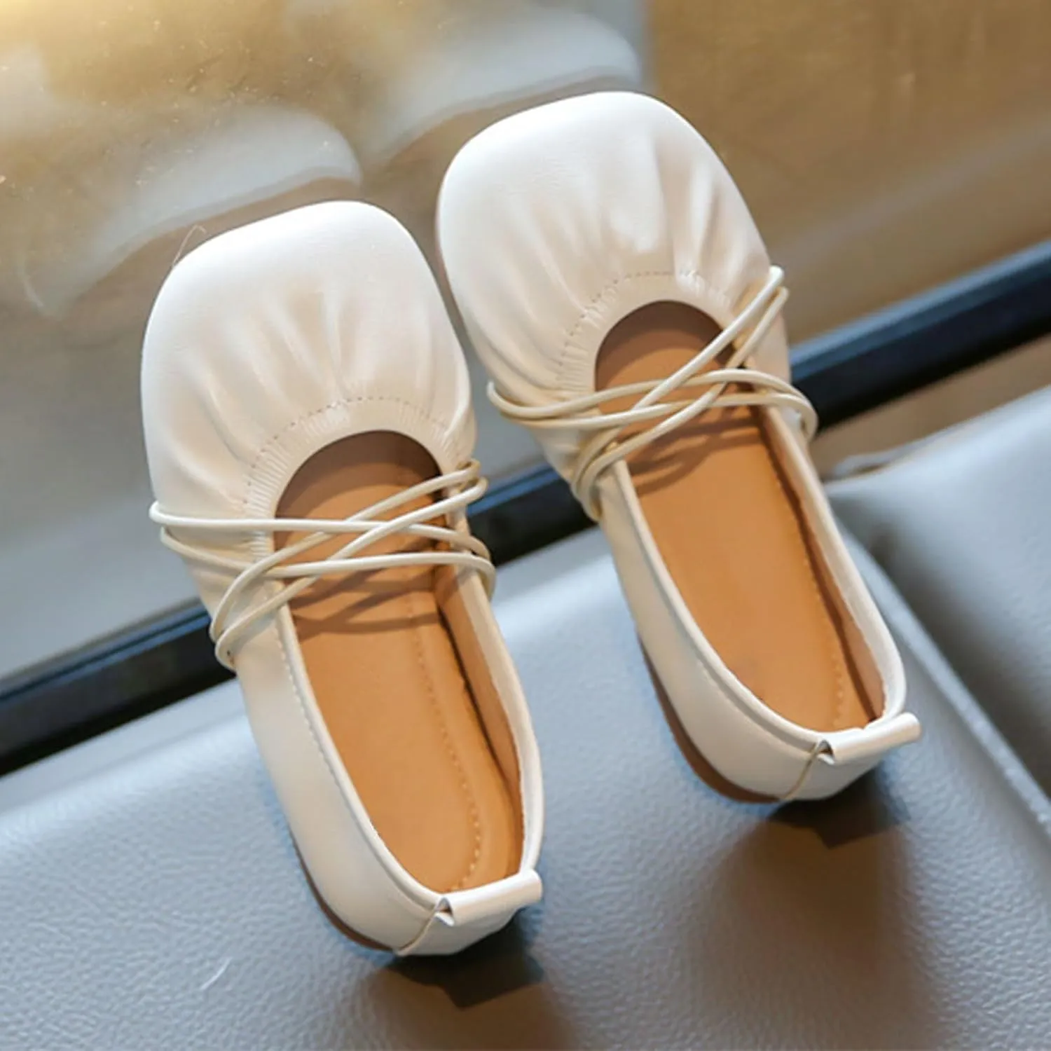 Girls Dress Shoes Toddler Mary Jane Ballet Flats Flower Girl School Party Wedding Shoes for Girls