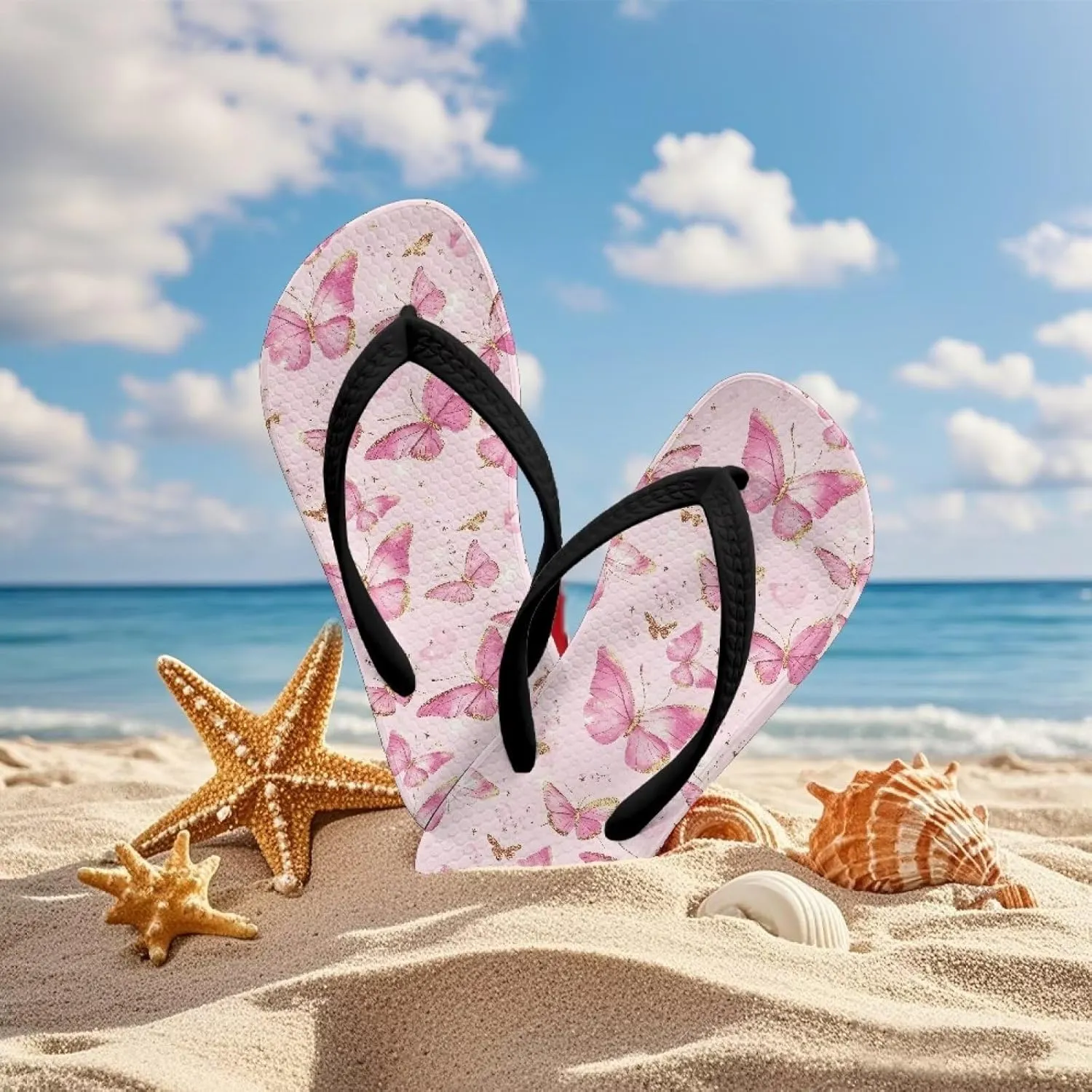 Girl's Flip Flops Non-Slip Children's Slippers Sandals for Beach Swim Pool