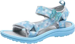 Girl's Hiking Sandals Kids Adjustable Straps Open Toe Lightweight Sport Shoes Toddler Home Slippers for Kids Girls