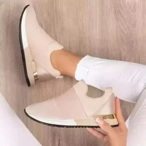 Hbeylia Womens Platform Sneakers Slip On Walking Shoes Breathable Running Shoes Lightweight Comfort Gym Shoes Non Slip Workout Sneakers Shoes